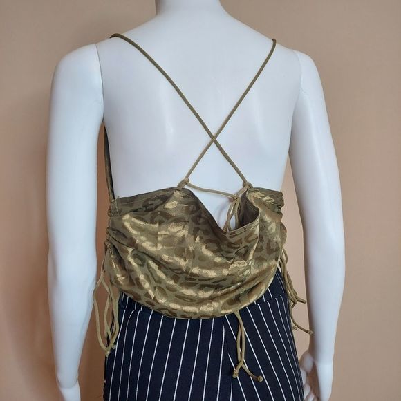 SHEIN Black White Vertical Stripe Cropped Skinny Pull On Pants Medium EUC - Picture 8 of 10